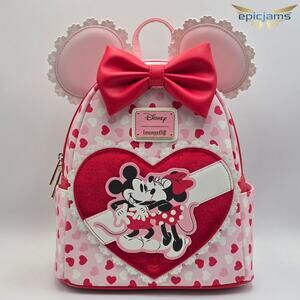 Loungefly Disney Mickey & Minnie Valentine's Day Ears Chocolate Scented Backpack